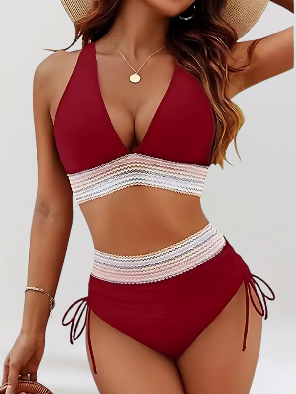 Isabella – High-Waisted Bikini Set with Tummy Control