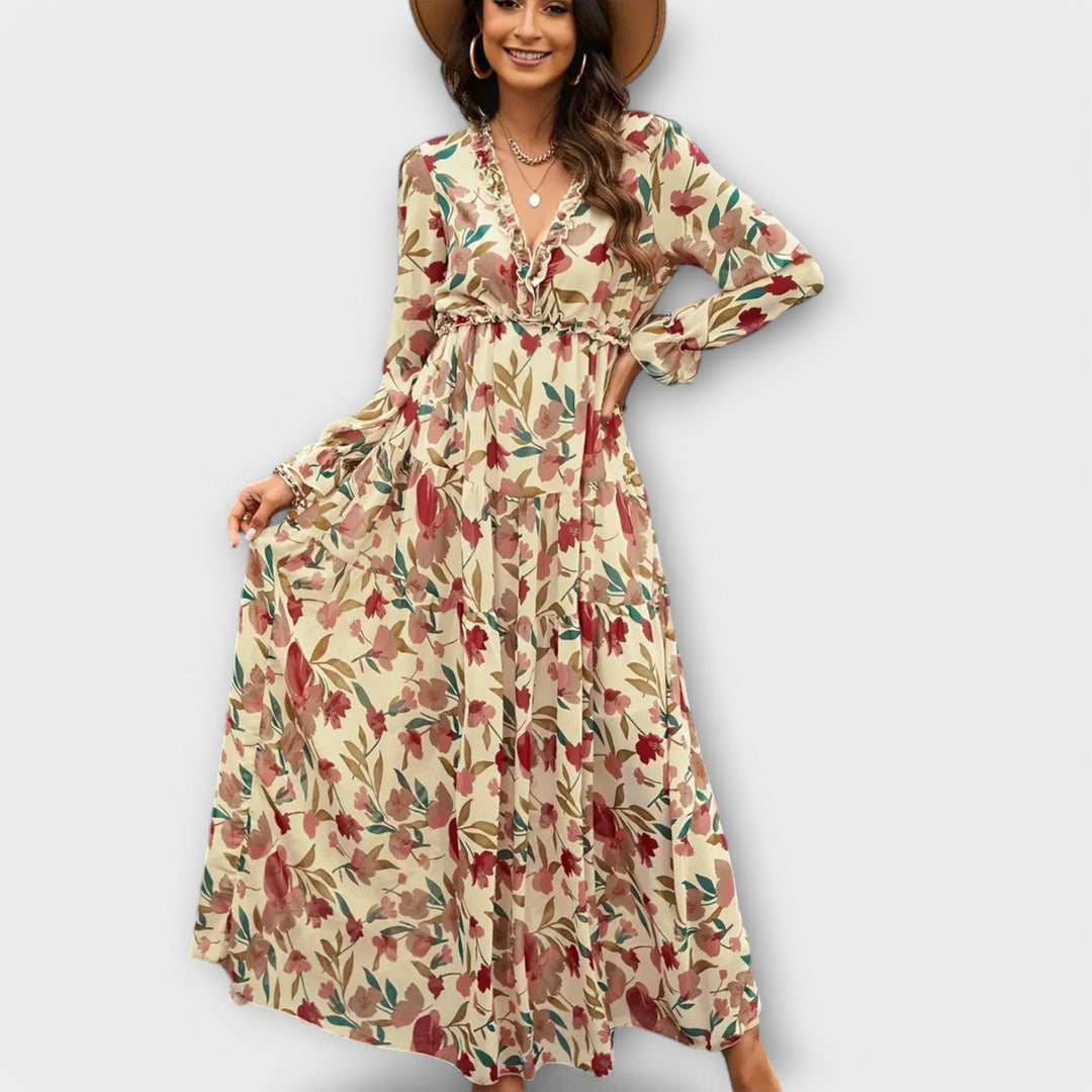 MILY | Elegant Floral Maxi Dress