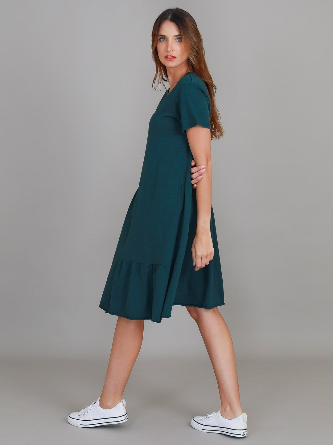 LENA® ELEGANT TIERED DRESS