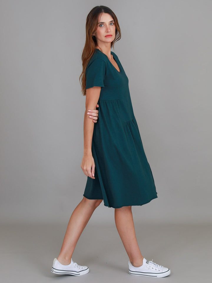 LENA® ELEGANT TIERED DRESS