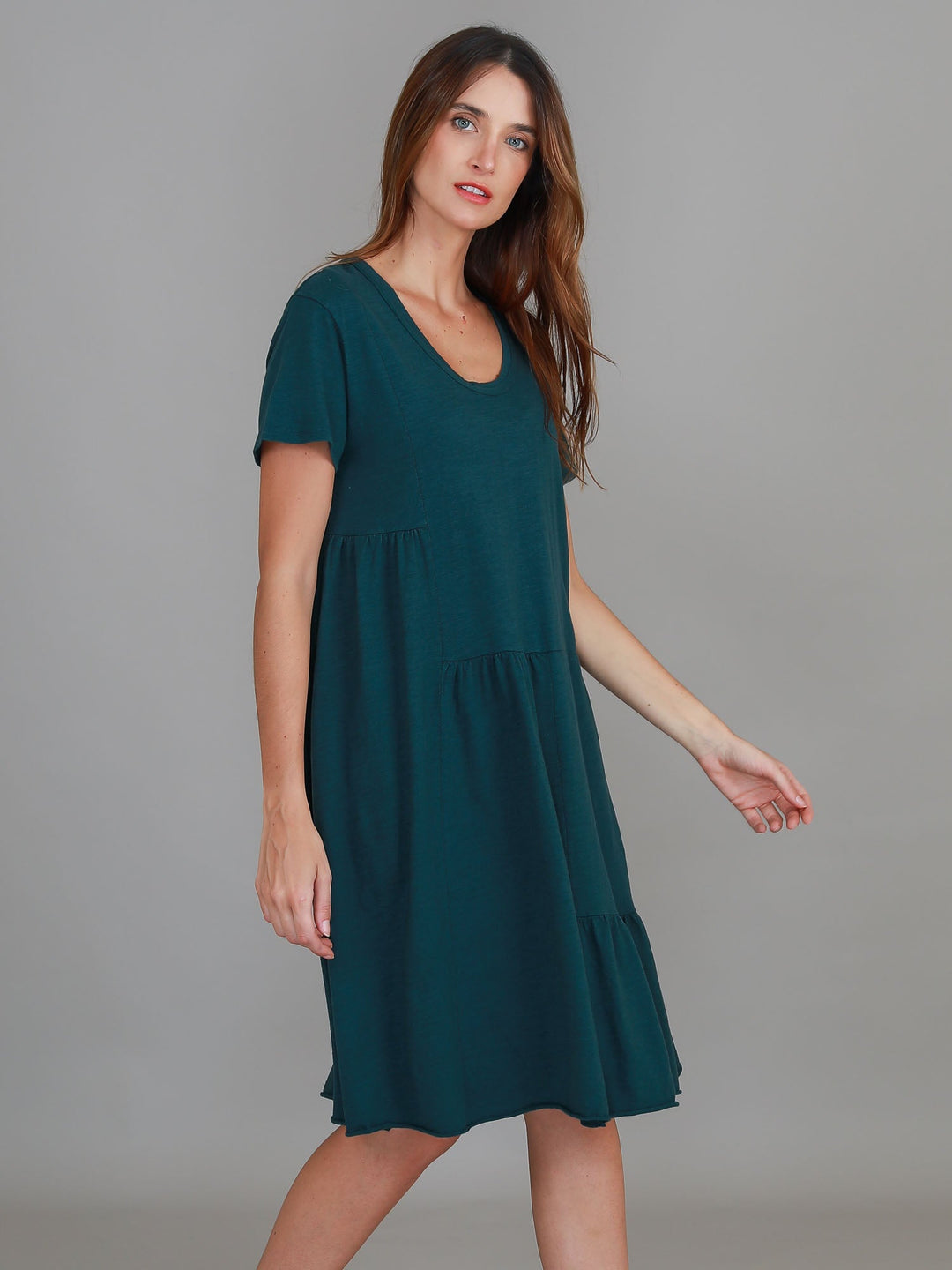 LENA® ELEGANT TIERED DRESS