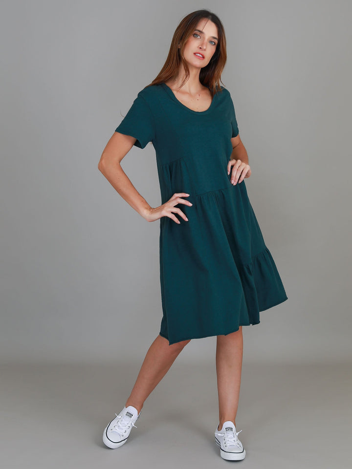 LENA® ELEGANT TIERED DRESS
