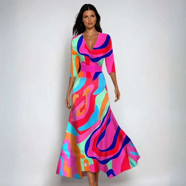 Rosie | Stylish Floral Tie Dress