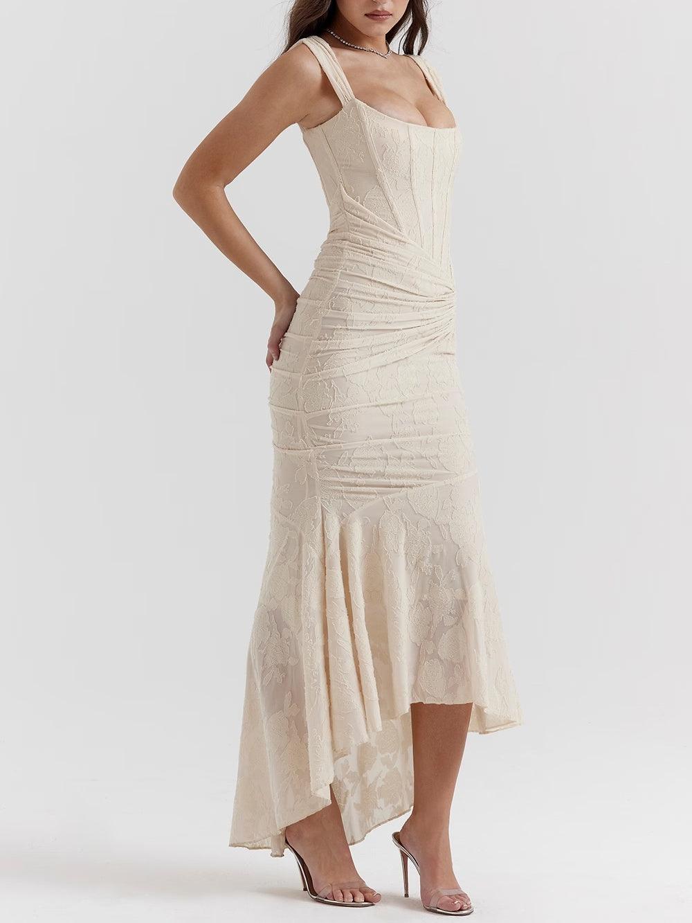 Cesca - Bell floral maxi dress