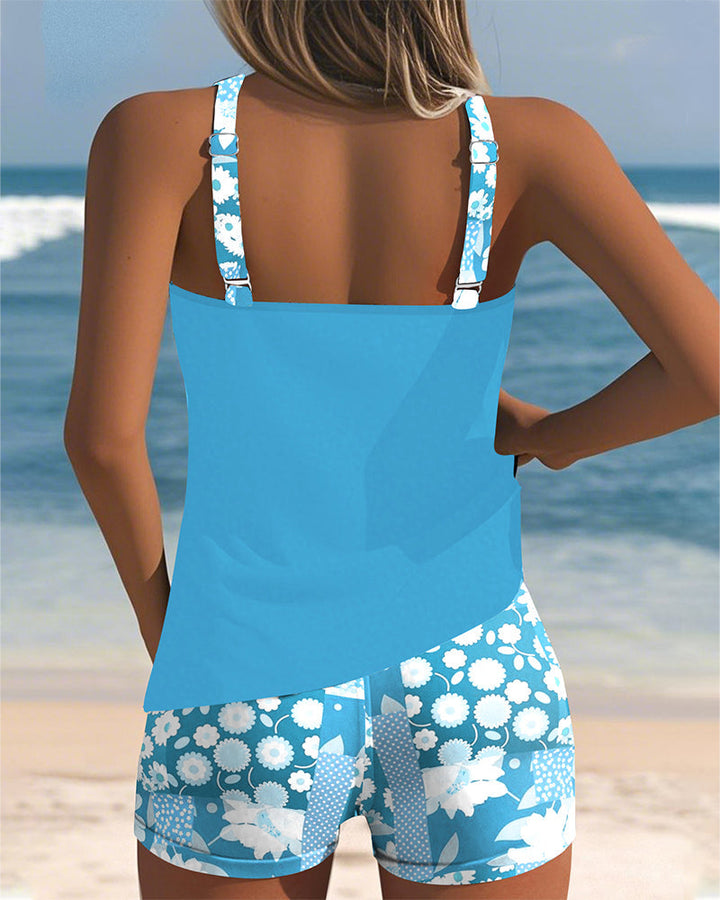 Ella - Floral Print Two-Piece Swim Set