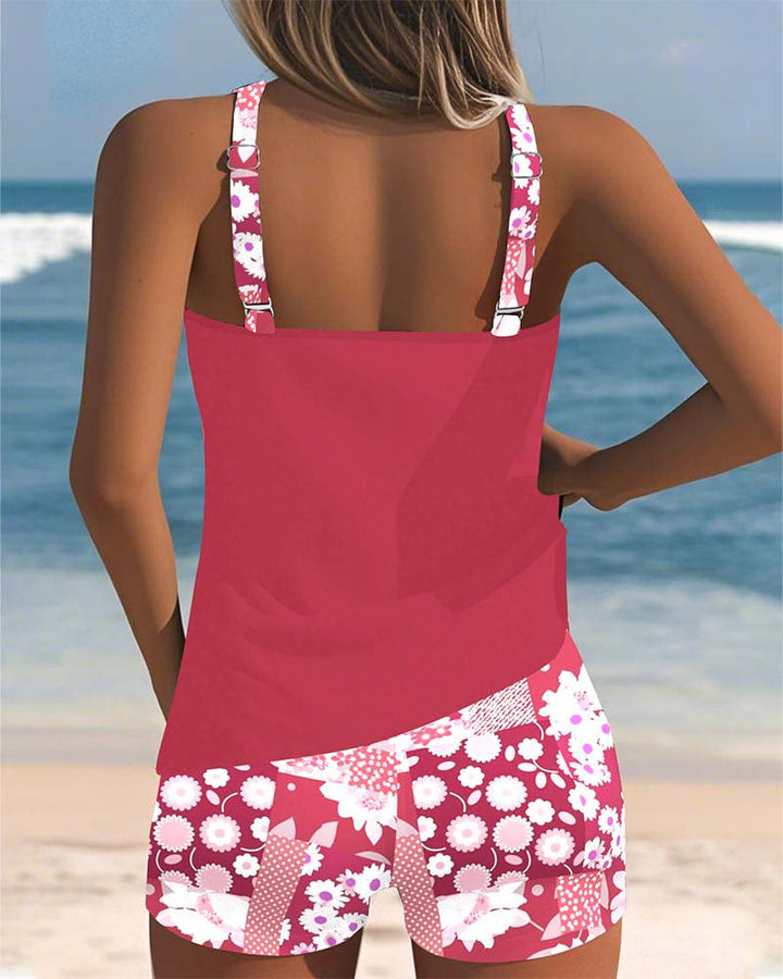 Ella - Floral Print Two-Piece Swim Set