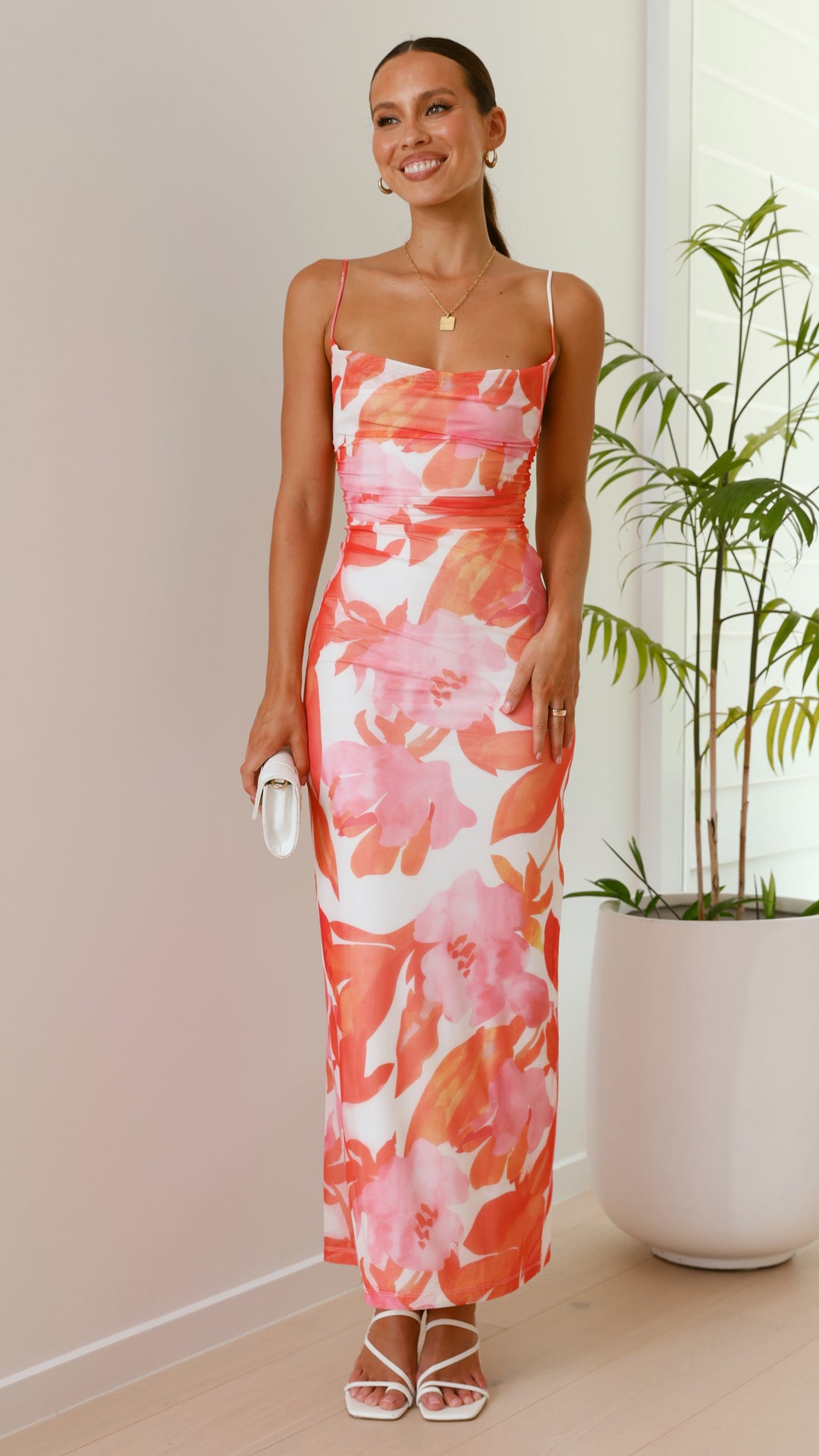 ASHLEY® FLORAL MAXI DRESS