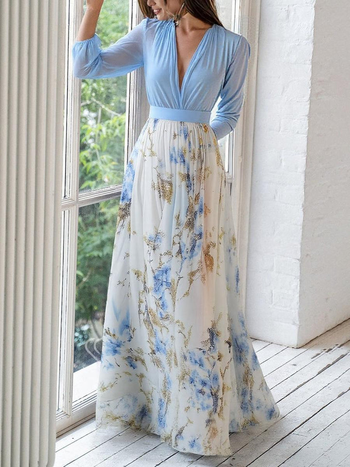 MIMI® LONG DRESS FLORAL PRINT