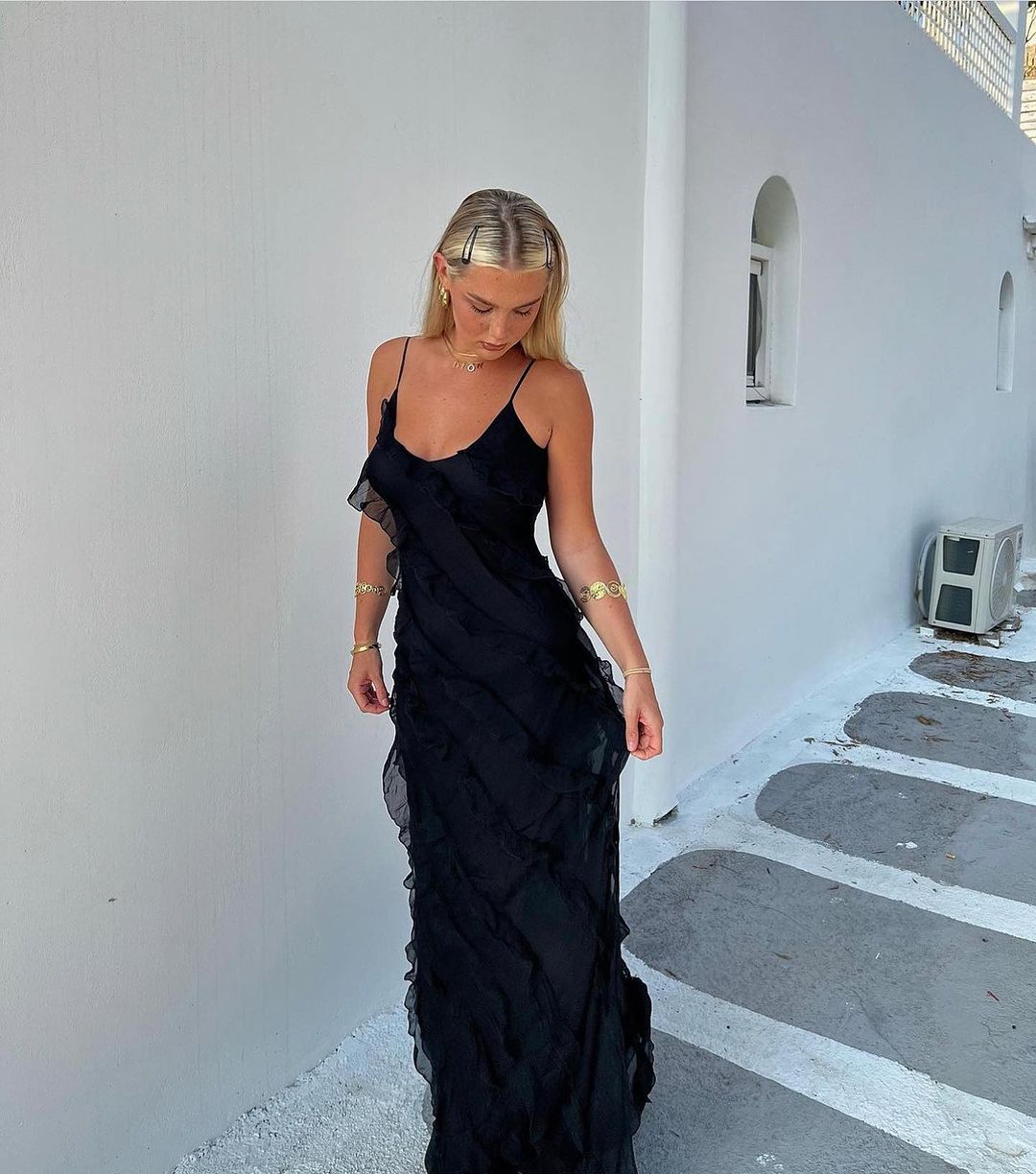 ZARA® DRESS WITH RUFFLES
