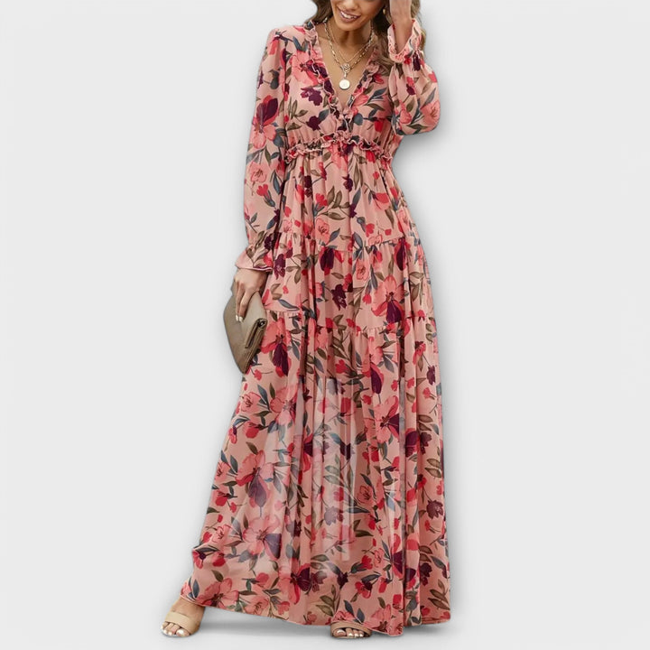 MILY | Elegant Floral Maxi Dress