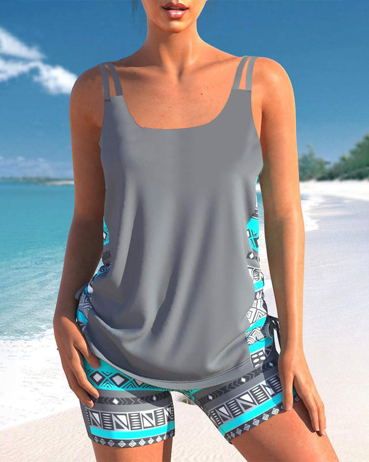 Tahlia - Tankini Featuring Geometric Print