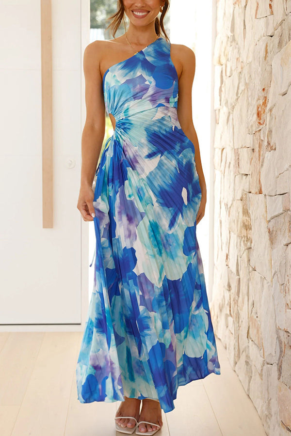 DEJA® ELEGANT FLORAN PATTERN DRESS