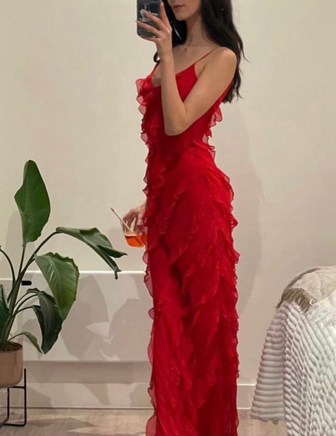 ZARA® DRESS WITH RUFFLES