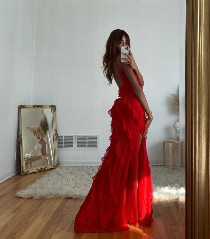 ZARA® DRESS WITH RUFFLES