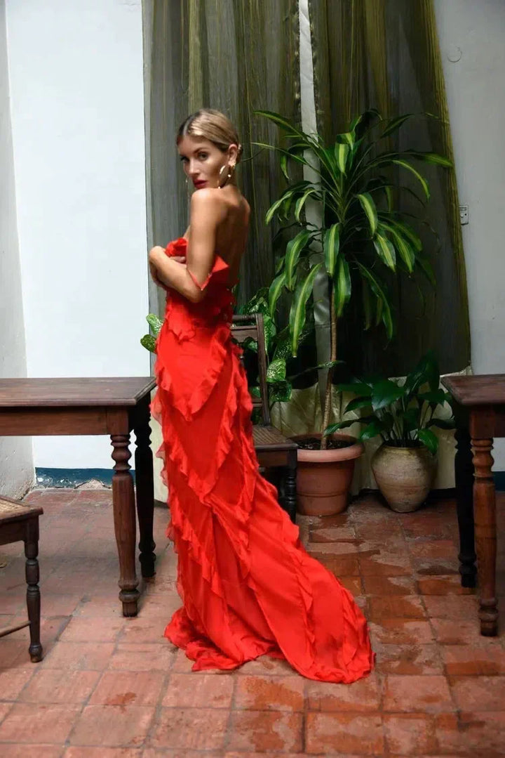 ZARA® DRESS WITH RUFFLES