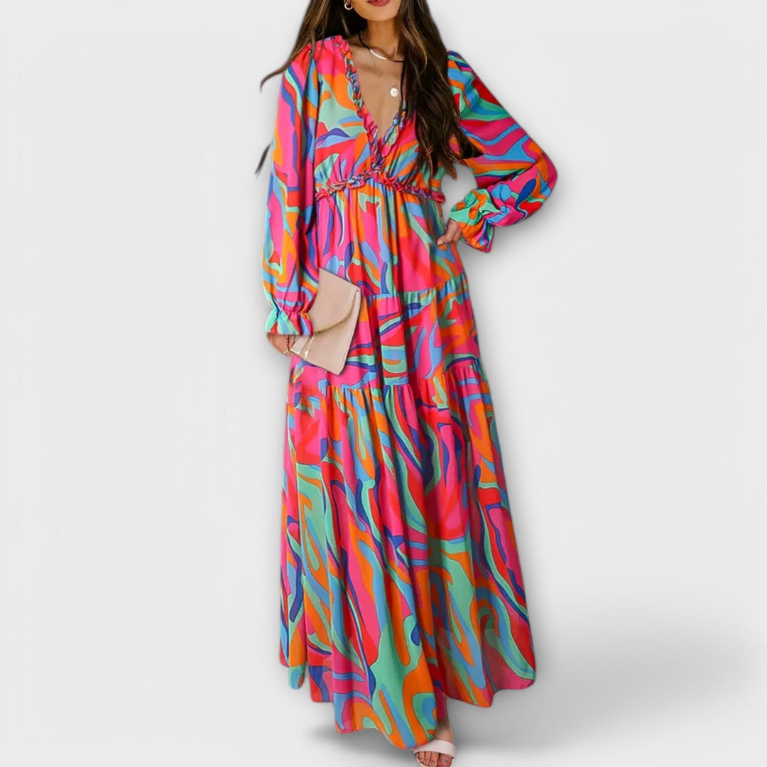 MILY | Elegant Floral Maxi Dress