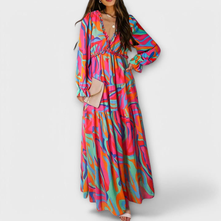MILY | Elegant Floral Maxi Dress