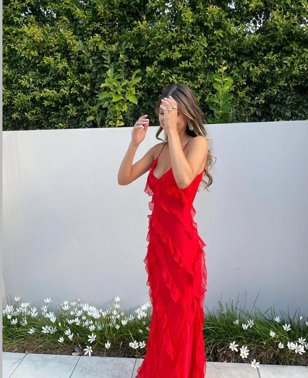 ZARA® DRESS WITH RUFFLES