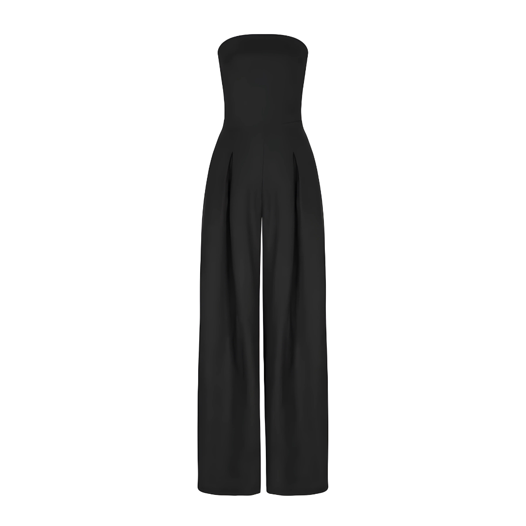 Ceria - Elegant strapless jumpsuit