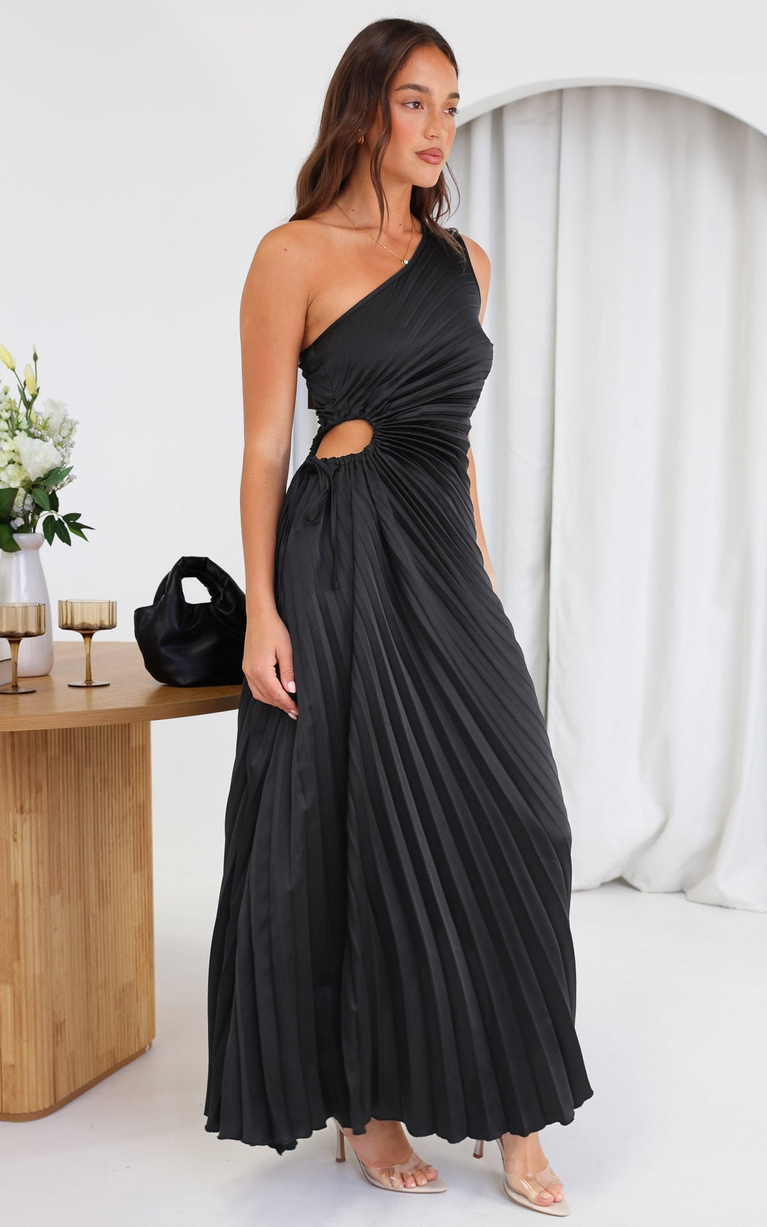 ROCHELLE® BLACK MAXI DRESS