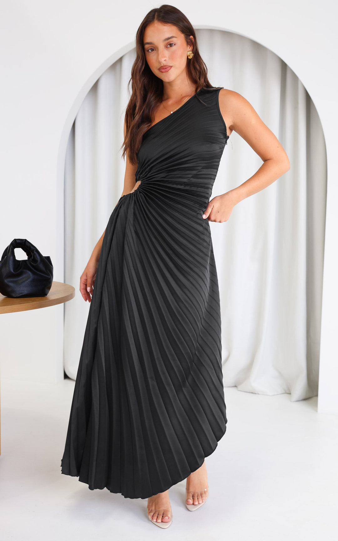 ROCHELLE® BLACK MAXI DRESS