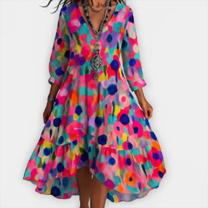 OLIVIA® | Elegant Floral Midi Dress