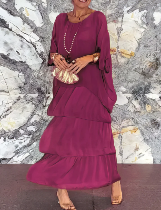 AURORA | Elegant Tummy Covering Maxi Dress