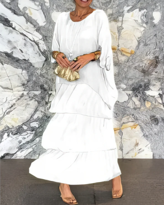 AURORA | Elegant Tummy Covering Maxi Dress