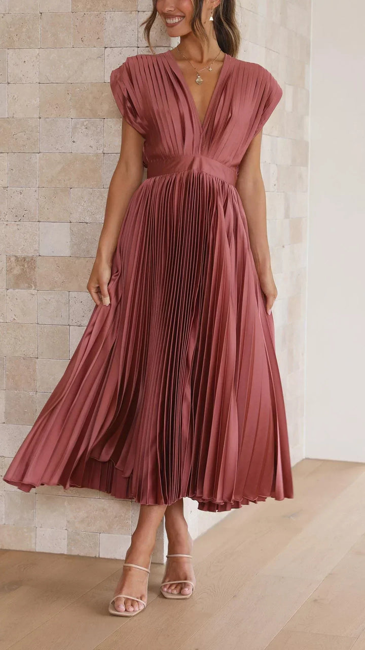 ALEXIS® ELEGANT PLEATED DRESS
