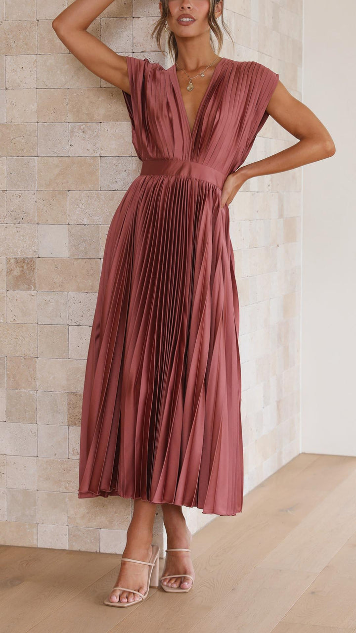 ALEXIS® ELEGANT PLEATED DRESS