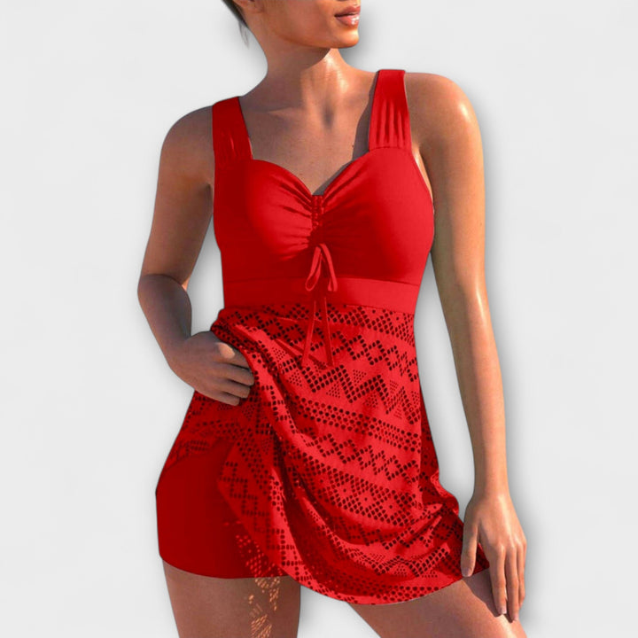 Summer - Two-Piece Swimsuit Set with Skirt