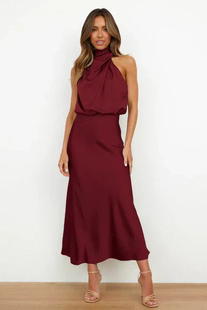 BENTHE® OFF-SHOULDER MIDI DRESS