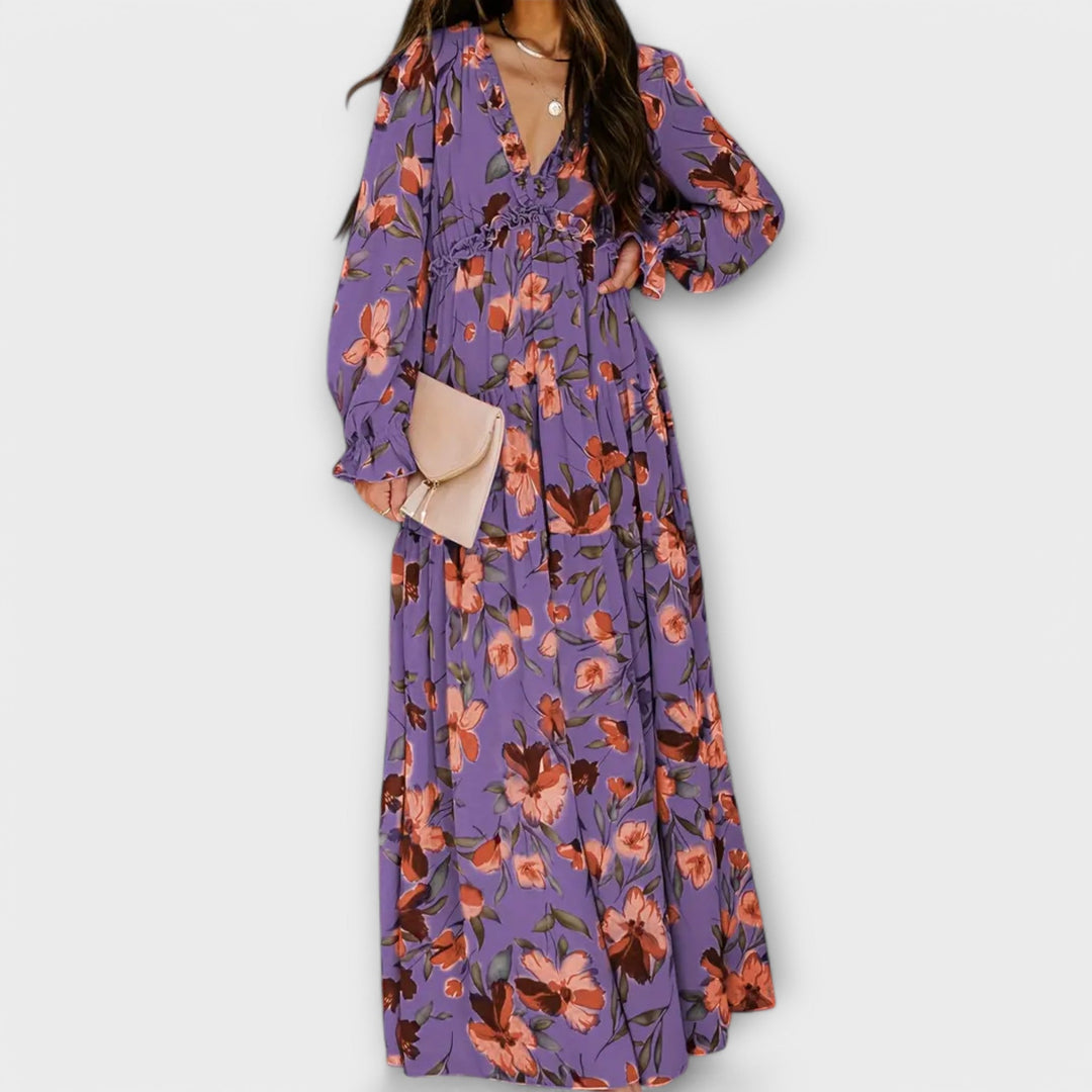 MILY | Elegant Floral Maxi Dress