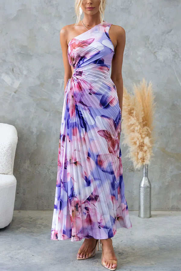 DEJA® ELEGANT FLORAN PATTERN DRESS