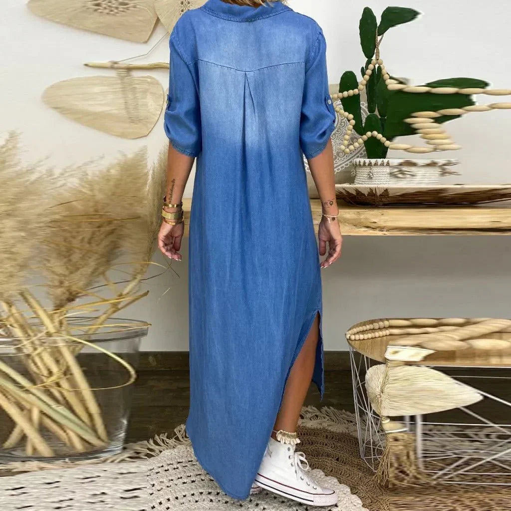 Gloria | Comfortable Denim Dress