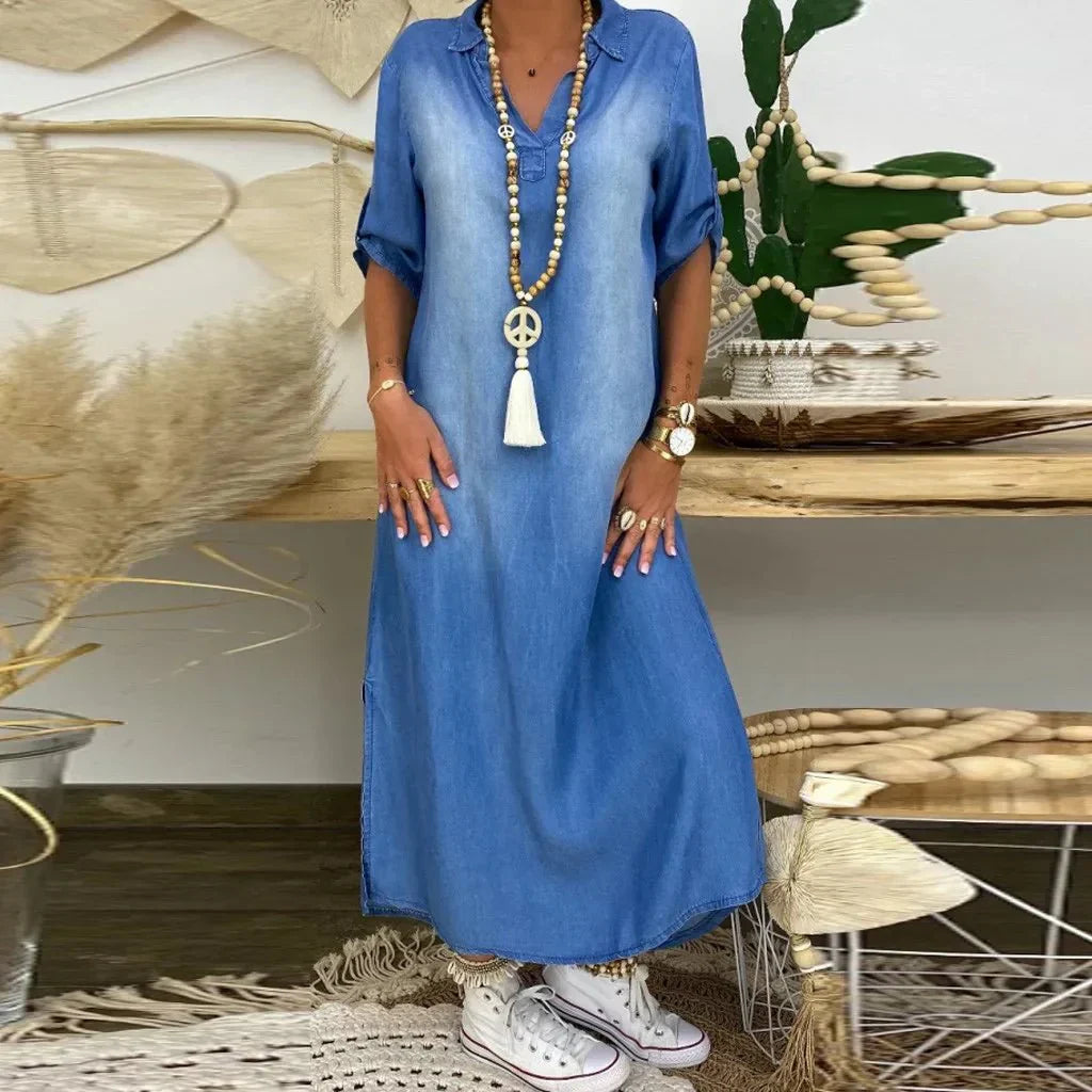 Gloria | Comfortable Denim Dress