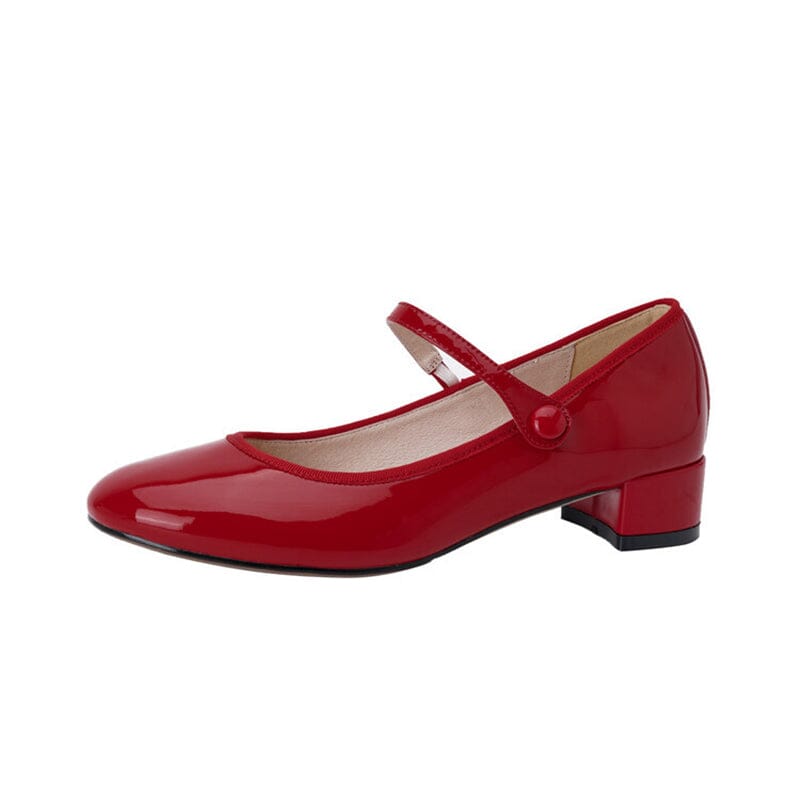Livy | Leather Mary Janes