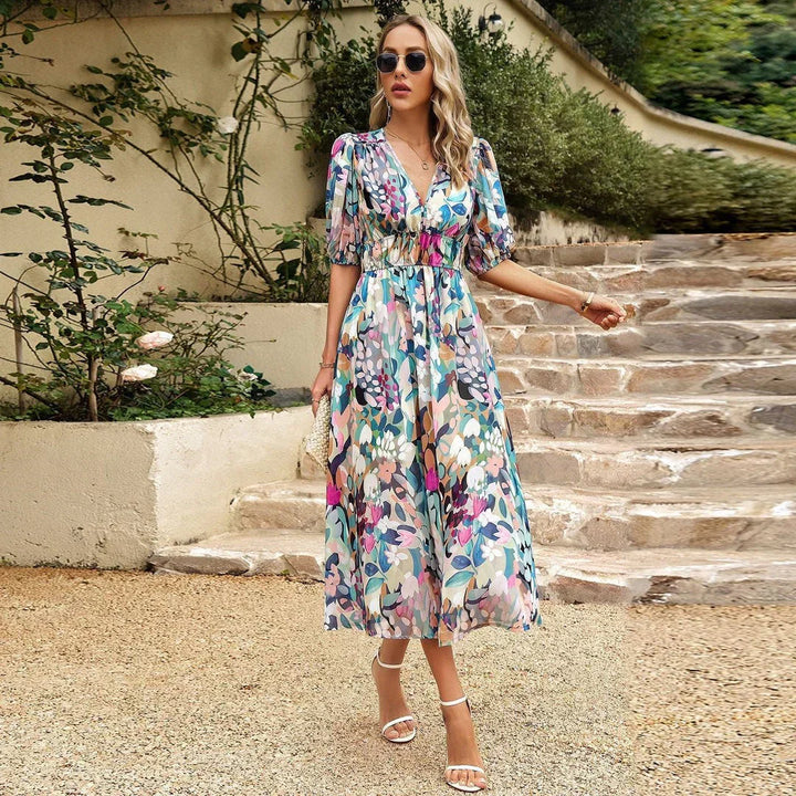 INNOVA® DRESS WITH V-NECK