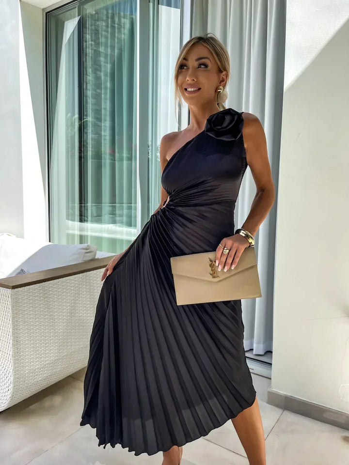 LIZBETH DRESS WITH ROMANTIC FLOWER