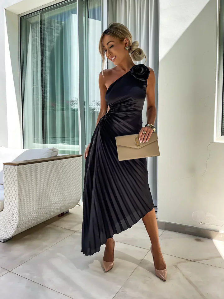 LIZBETH DRESS WITH ROMANTIC FLOWER