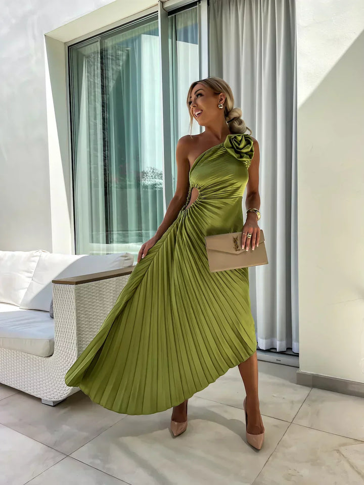 LIZBETH DRESS WITH ROMANTIC FLOWER