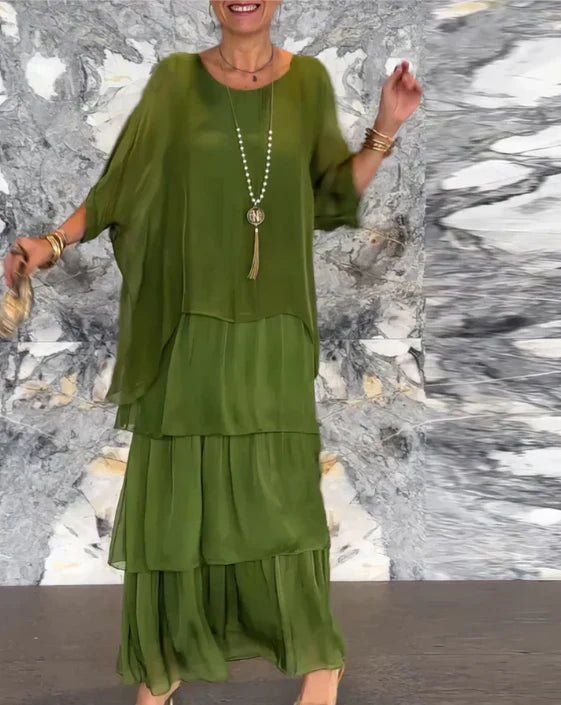 AURORA | Elegant Tummy Covering Maxi Dress