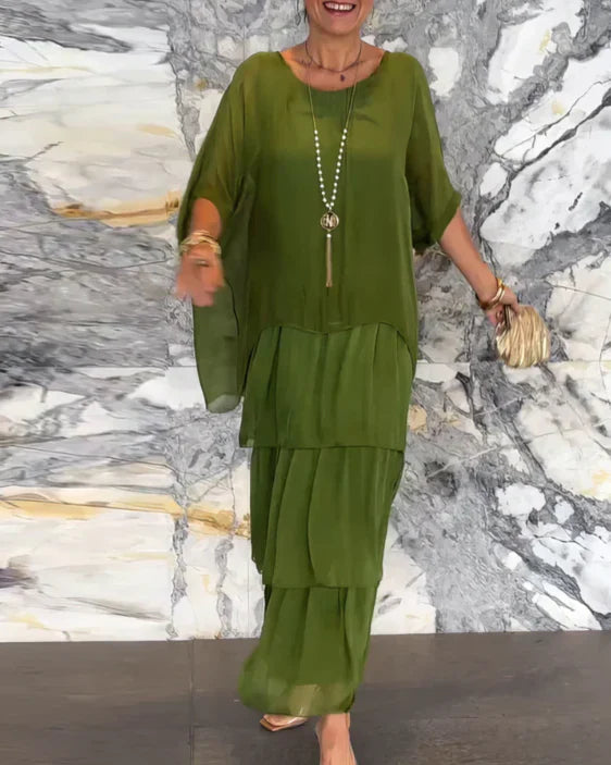 AURORA | Elegant Tummy Covering Maxi Dress