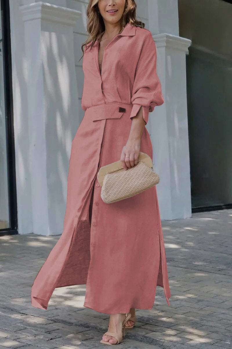 JEANETTE® MAXI DRESS with V-NECK
