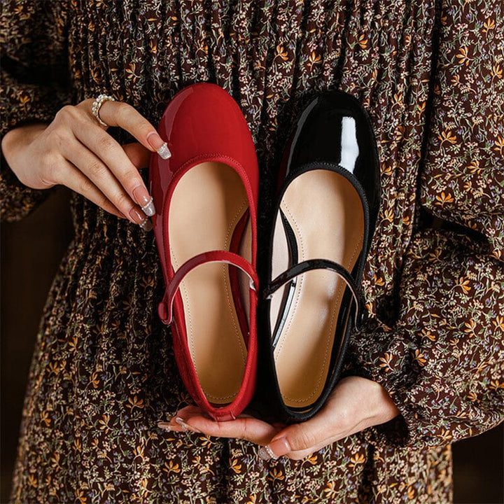 Livy | Leather Mary Janes