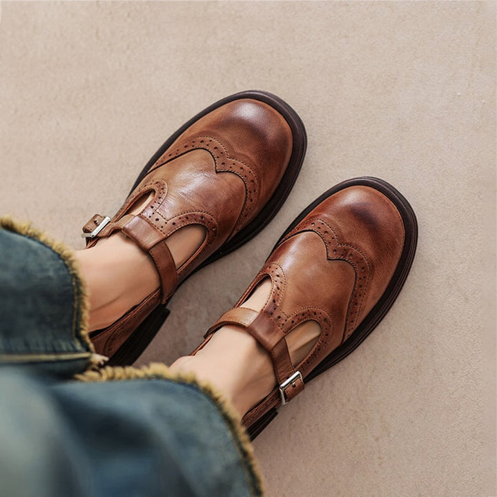 Paise | Leather Mary Janes