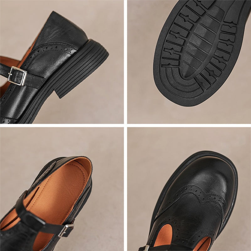 Paise | Leather Mary Janes