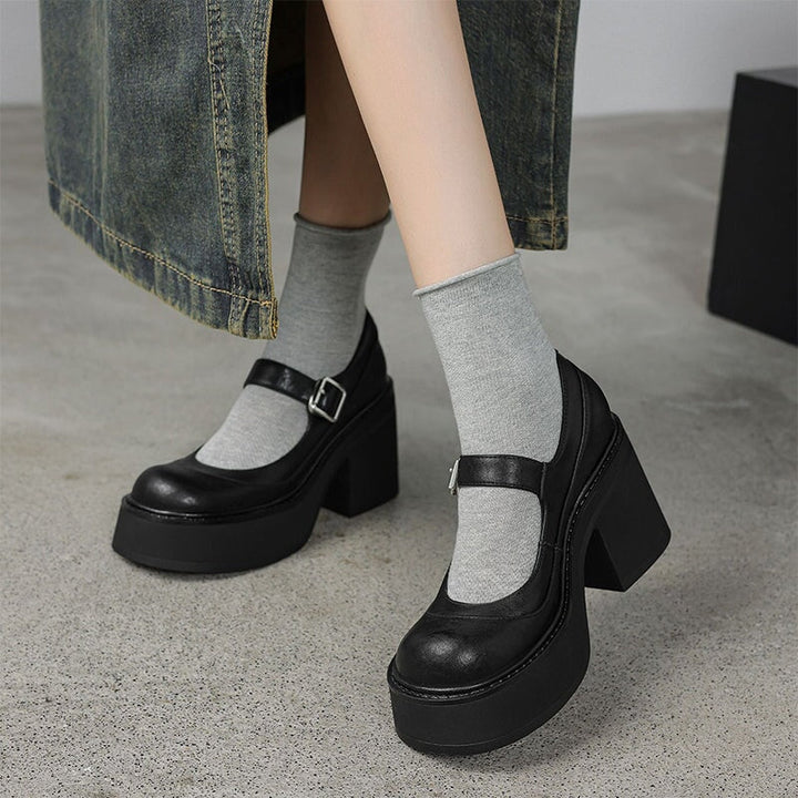 Ivory | Leather Pumps