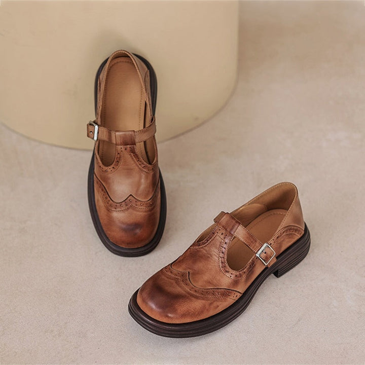 Paise | Leather Mary Janes