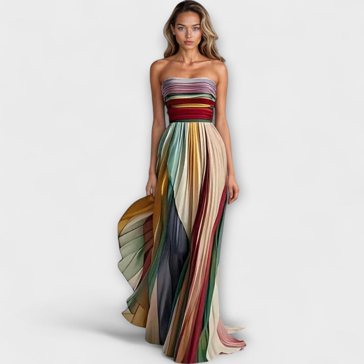 FLORA® COLORFUL SLEEVELESS DRESS
